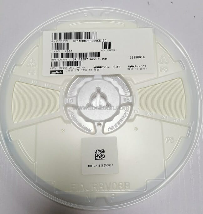 Murata 0201 220pF 50V NP0 5% / GRM0335C1H221JA01D