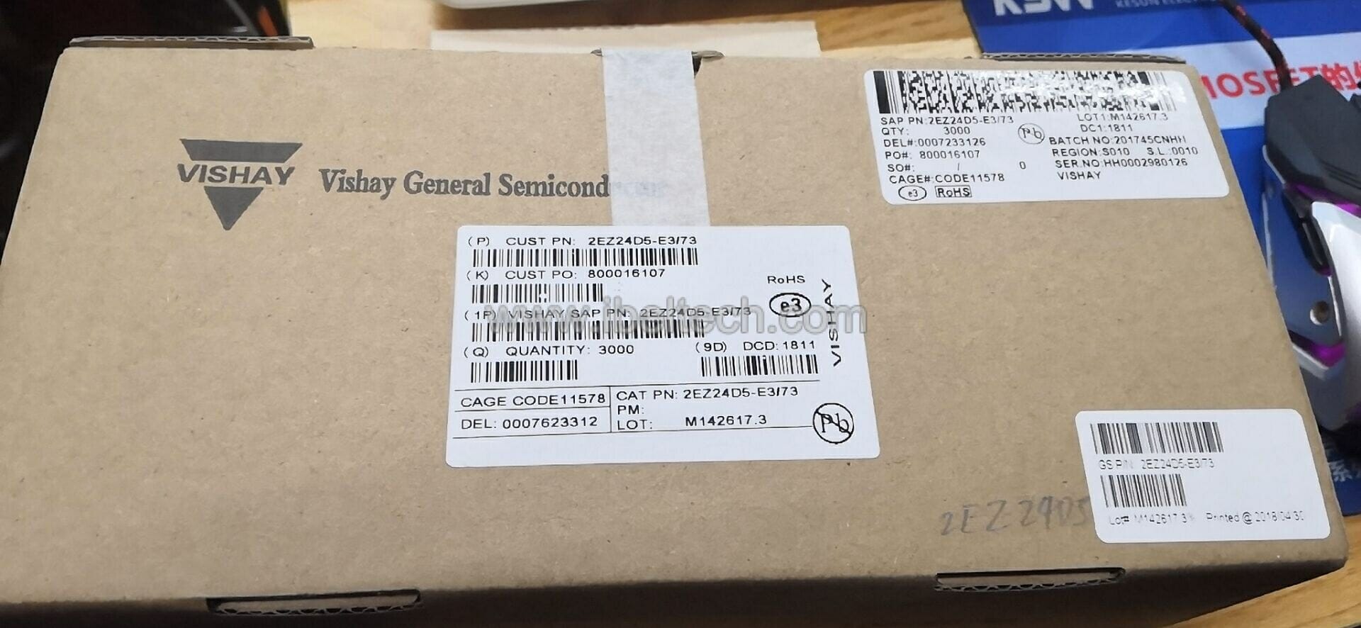 Vishay zener diode 2EZ24D5